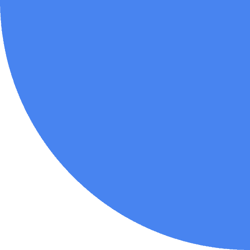 Brand Graphic - Quartercircle Blue