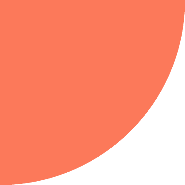 Quartercircle Dark Orange Bottom Right