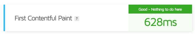 First Contentful Paint - Website speed metric